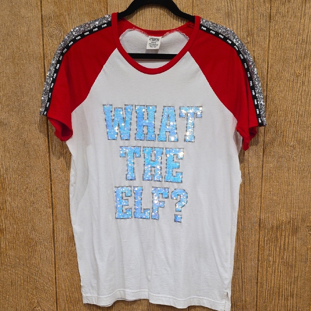 Victorias Secret What The Elf? T-shirt Size Medium
